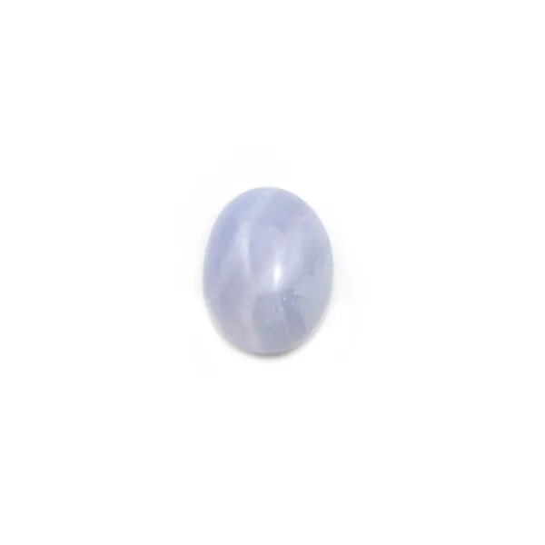 Cabochon de calcédoine bleu, de forme ovale, 7 * 9mm x 4pcs