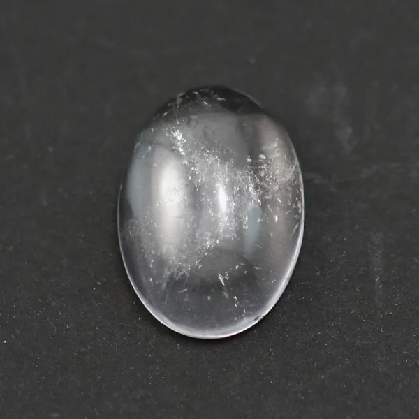Cabochon cristal de roche oval 13x18mm x 1pc