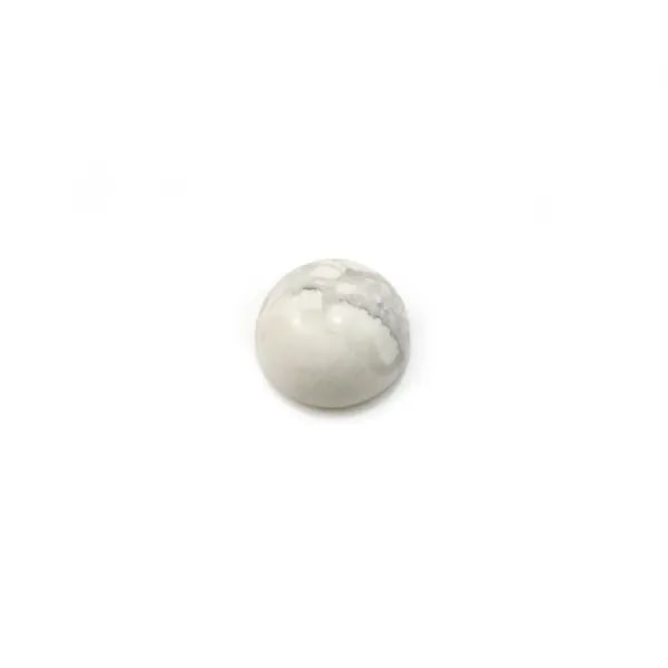 Cabochon howlite rond 6mm x 4pcs