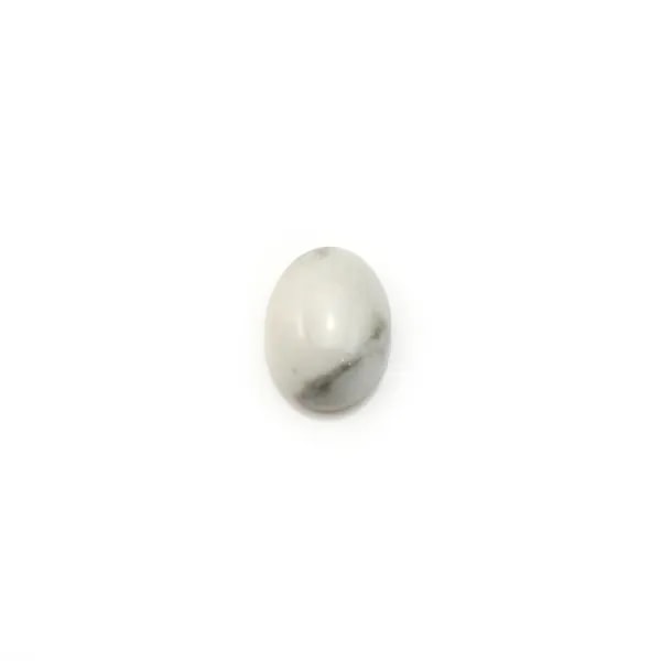 Cabochon howlite ovale 6x8mm x 4pcs