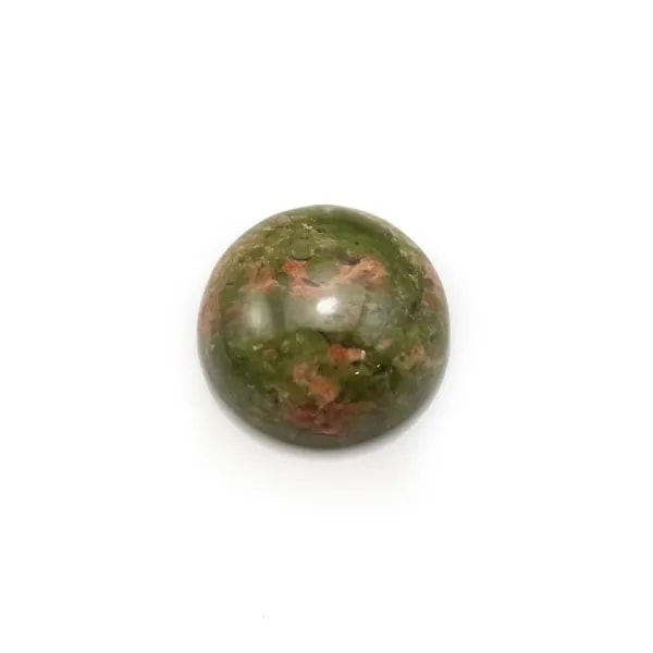 Cabochon of crystal rock, in round shape, 2mm x 4 pcs