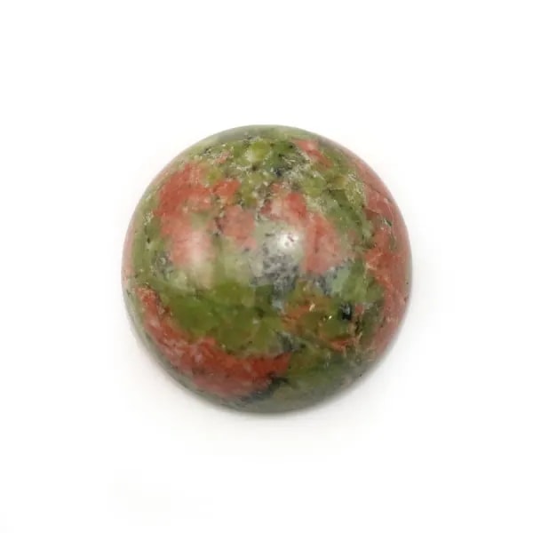 Cabochon of crystal rock, in round shape, 2mm x 4 pcs
