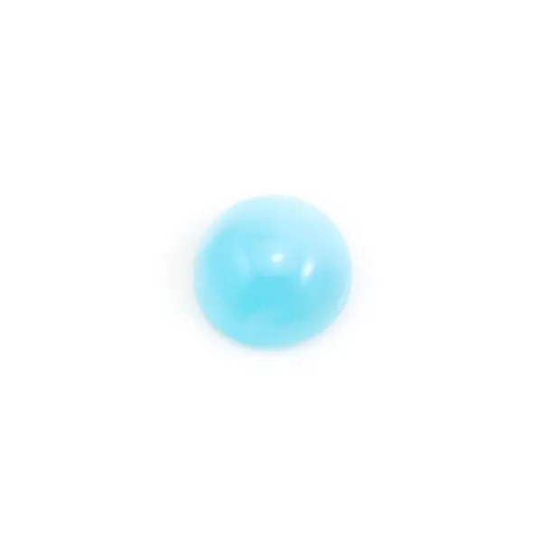 Cabochon de larimar, de forme ronde, 10mm x 1pc