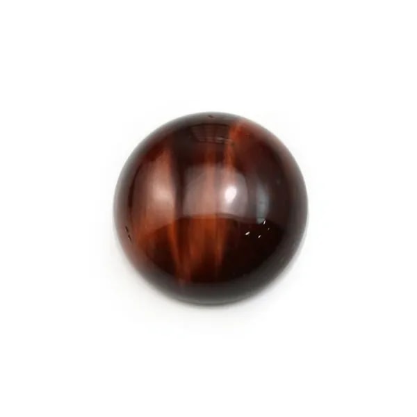 Cabochon oeil de taureau rond 14mm x 2pcs