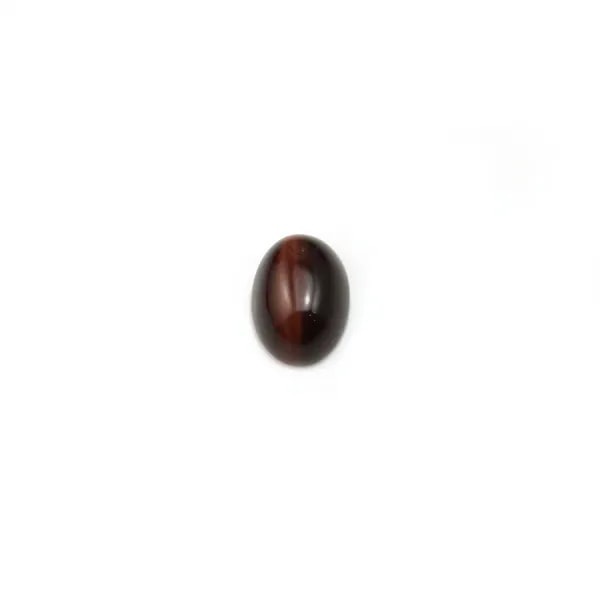 Cabochon oeil de taureau oval 5x7mm x 4pcs