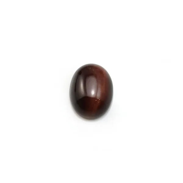 Cabochon oeil de taureau oval 7x9mm x 4pcs