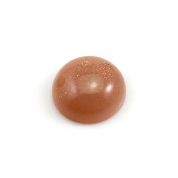 Cabochon in pietra di sole, forma rotonda, 16mm x 1pc