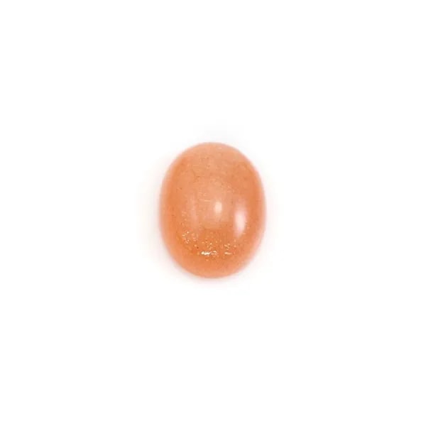 Cabochon de pierre de soleil, de forme ovale, 3x5mm x 2pcs