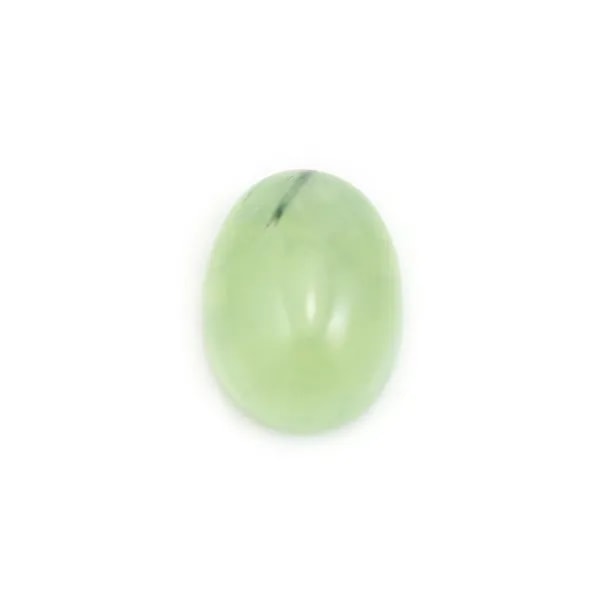 Cabochon prénite,de forme ronde 8x10mm x 1pc