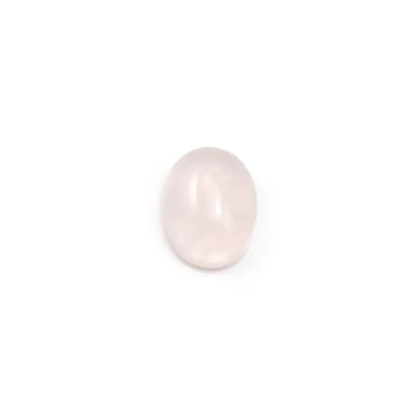 Cabochon Rose Quartz Flat-oval 6x8mm x 10pcs