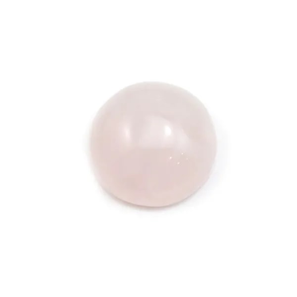 Cabochon Quartz Rose Rond-plat 12mm x 4pcs