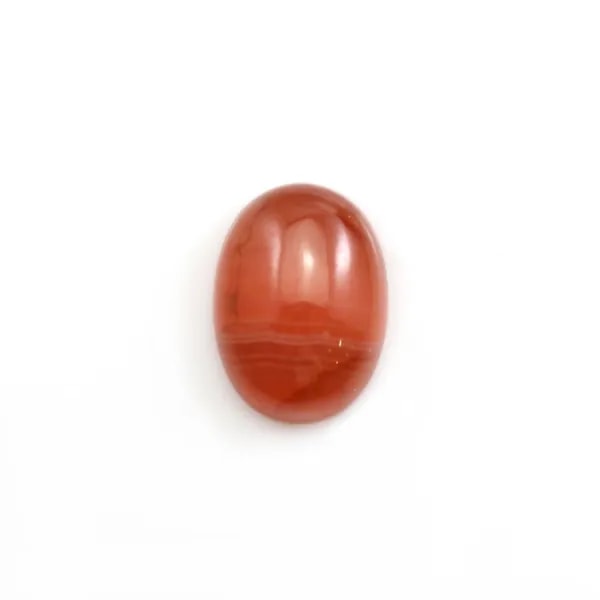 Cabochon de rhodochrosite de forme ovale 11x15mm x 1pc