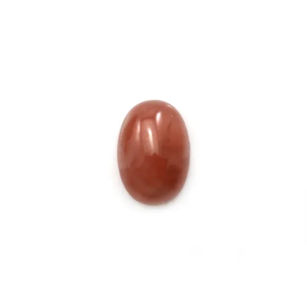 Cabochon de rhodochrosite rose, de forme ovale, et de taille 9x13mm x 1pc