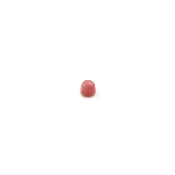 Cabochon de rhodonite rose, de forme ronde, et de taille 2mm x 6pcs