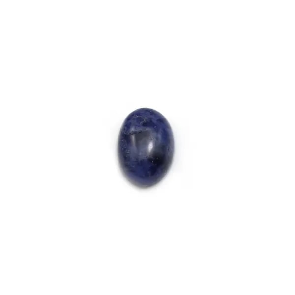 Cabochon de sodalite, de forme ovale, 5 * 7mm x 4 pcs