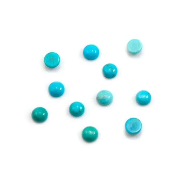 Cabochon Turquoise round 8mm x 1pc