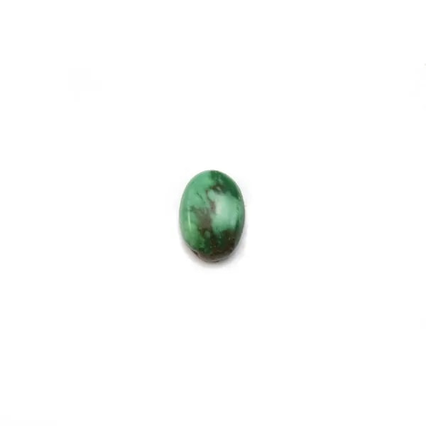Cabochon de turquoise de forme ovale, 4.5x6.5mm x 1pc