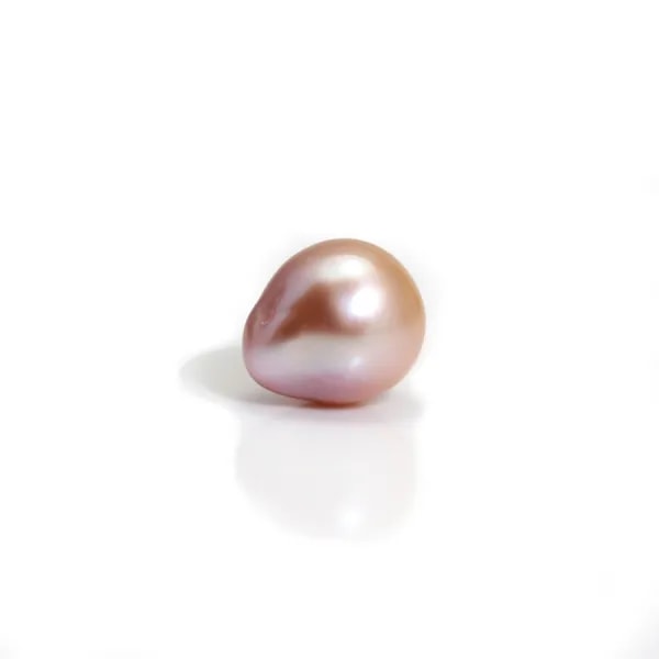 Perle de culture d'eau douce, semi-percée, mauve, poire, 8.5-9mm x 1pc