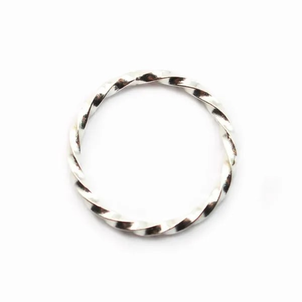 Anneaux argent 925 ovale soudé 7x13mm x 2pcs