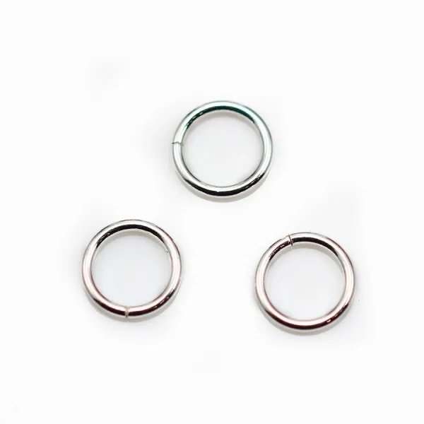 Silver rings 925  Round Welded  7mm x 10 pc