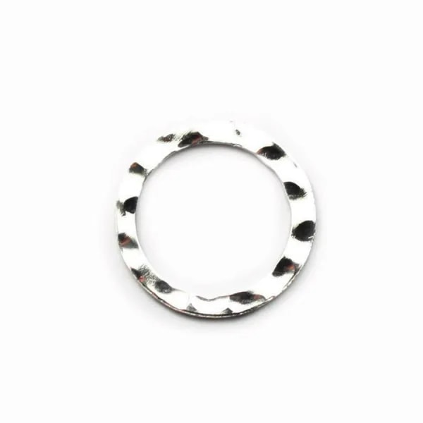 Anneaux ROND Soudé 15x1.5mm argent 925 x2 PCS