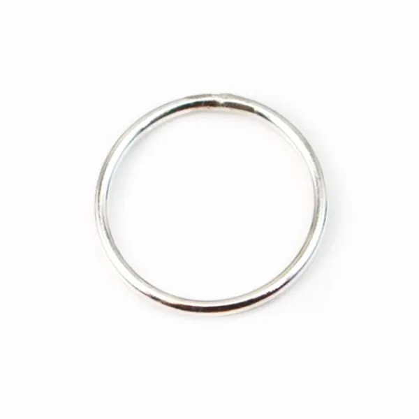  Anneaux fermés, 18x1mm, argent 925 x2pcs