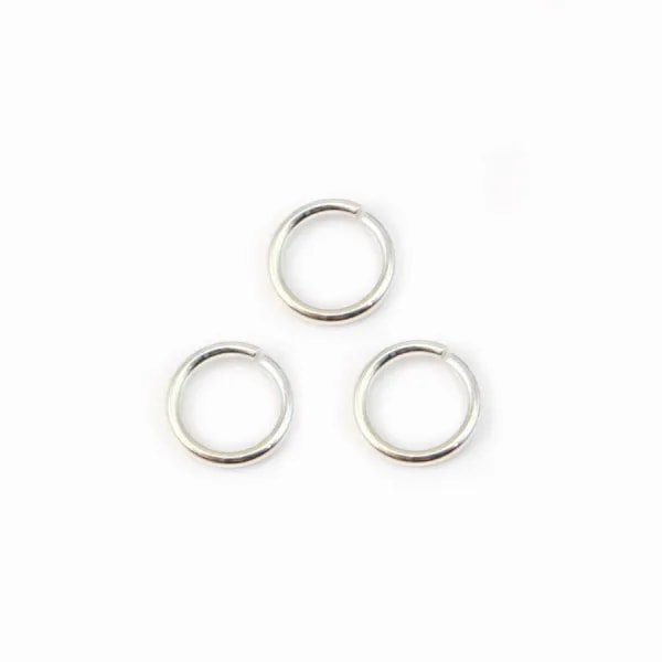 925 Silver Rings, Open Round, 5mm,  x 10 pieces