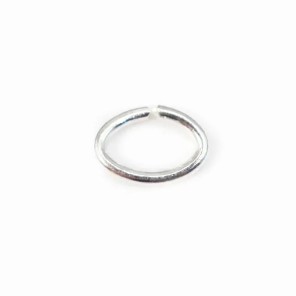 Anneaux ovales ouverts 4x6x0.7mm, argent 925 x20 st