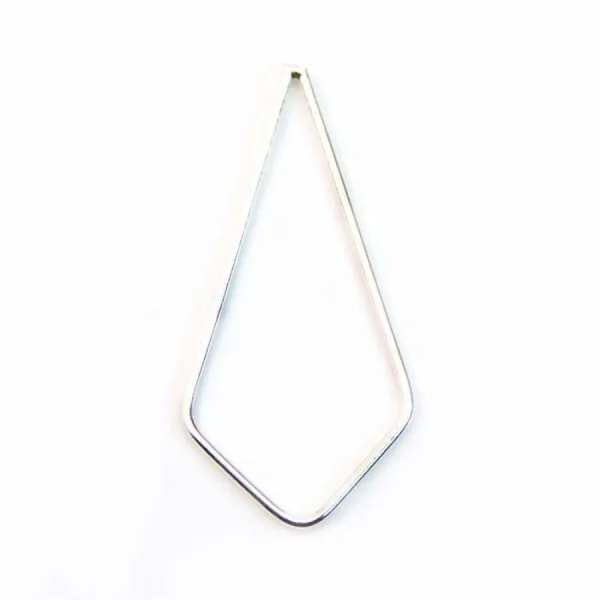 Anneaux poire fermés,28x40mm, argent 925  x 1pc