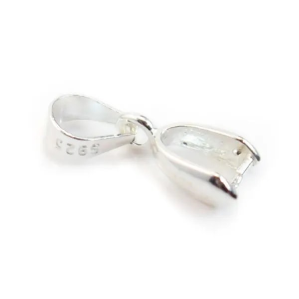 Smooth pendant bail, Silver 925 16x8mm x  1 pcs
