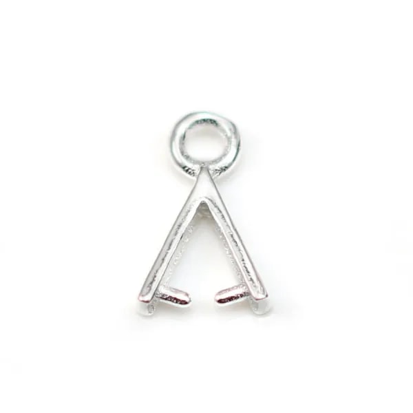 Attache pendentif en argent 925 7.5x11mm x 2pcs