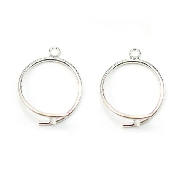 Attache pendentif en argent 925 20mm x 1pc
