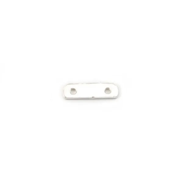 Argent 925 Barrette 2 Rangs x 2pcs 
