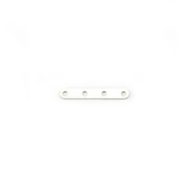Argent 925 Barrette 4 Rangs  x 1pc 
