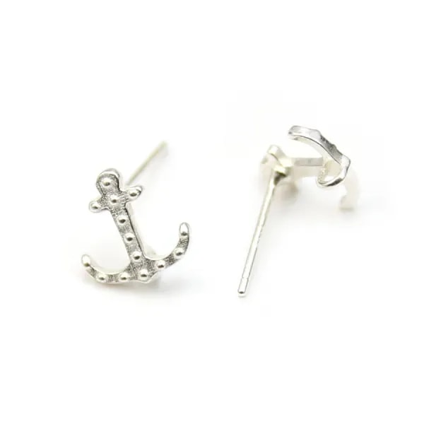 Clou d'oreilles feuille 8x13mm x 2pcs