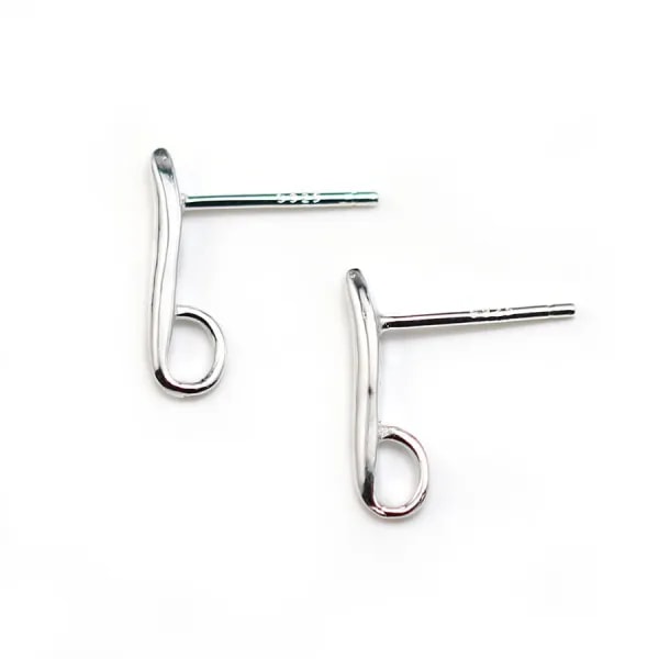 Earstuds,925  Sterling Silver 12mm x 2pcs
