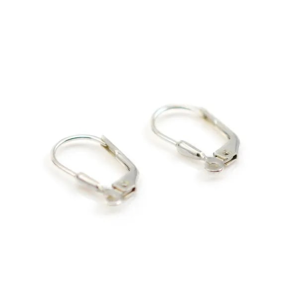 Dormeuse boucles d'oreille  Argent  925, 15x9 mm x 2pcs