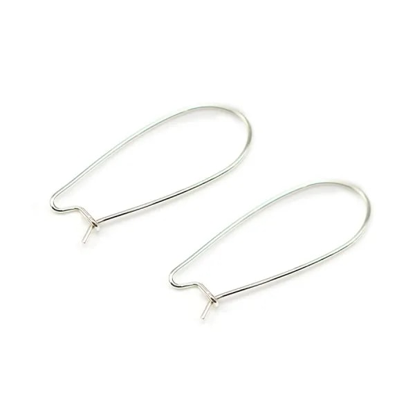 Dormeuse fil 10x20mm argent 925 x 6pcs