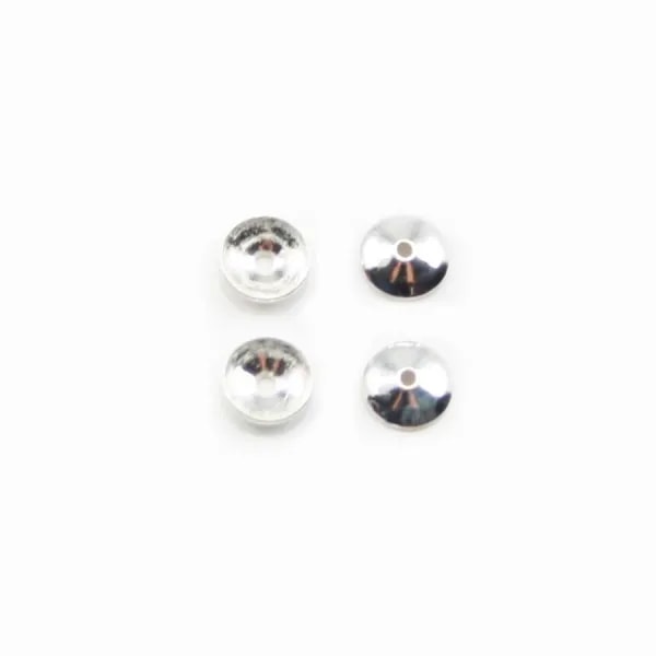 Coupelle lisse 4mm en ARG 925 Massif x 200 pcs 
