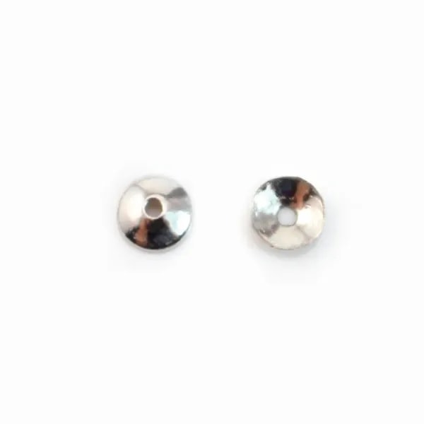 Coupelle lisse Argent 925 Rhodié 3mm  x 20 st