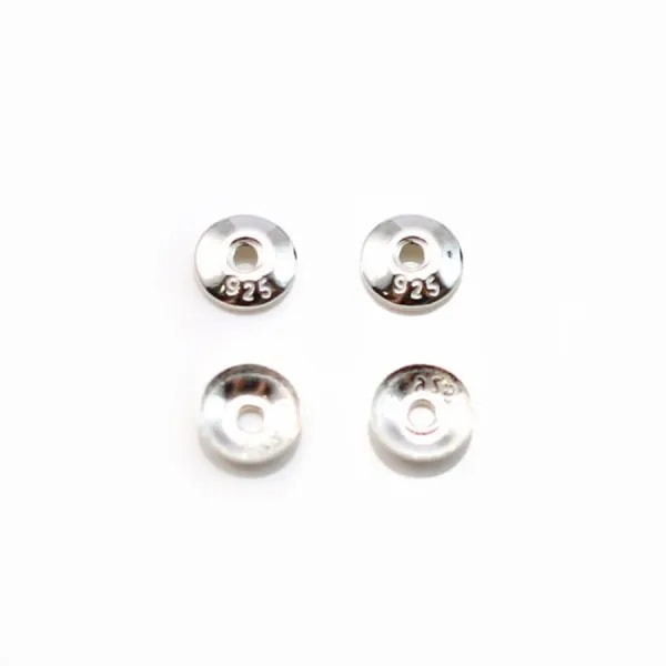 925 sterling silver "cup" finding 4mm x 20pcs 