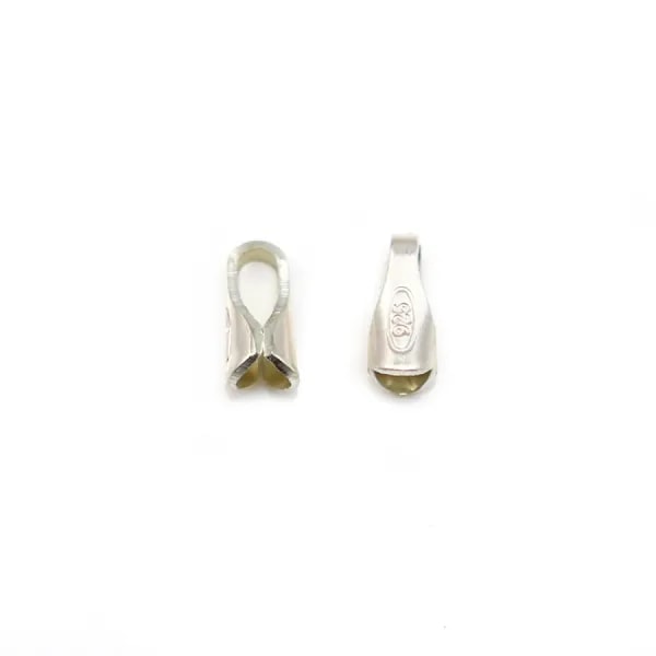 Tip in 925 silver, used for cord, 1.5mm x 20pcs