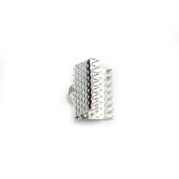 Embout pince, pour ruban en argent 925, 10mm x 2pcs