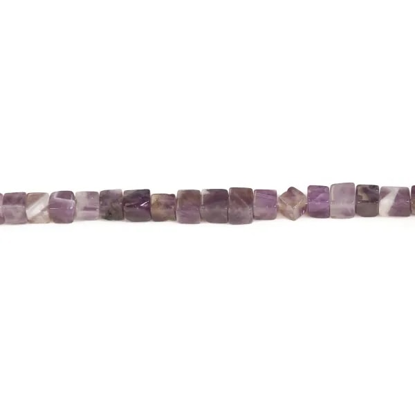Améthysthe, en forme de cube 4mm x 40cm