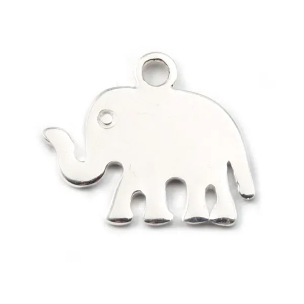  Breloque éléphant 12x13 mm en Argent 925 x1 