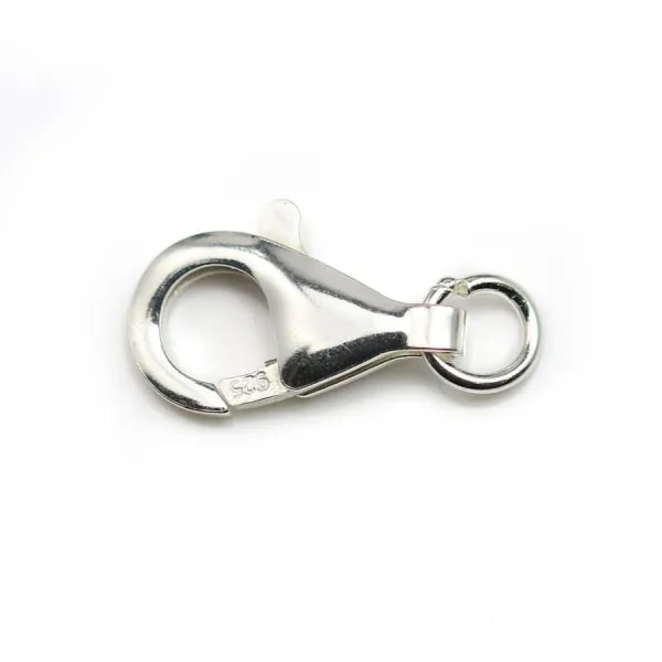 Fermoir Mousqueton, Argent 925  16mm  x 1pc
