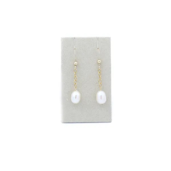 Boucle d’oreille en gold filled & perles de culture d'eau douce x 2pcs