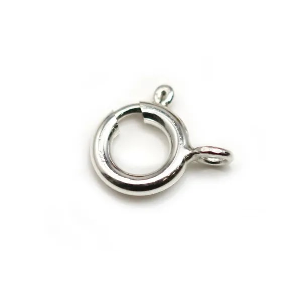 Argent 925 Fermoir ressort 10mm x 1pc