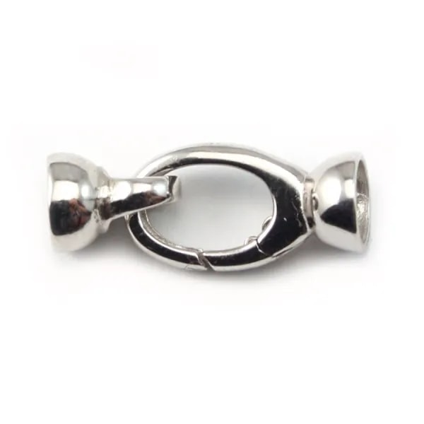 Argent 925 fermoir mousqueton 9x28mm x 1pc 