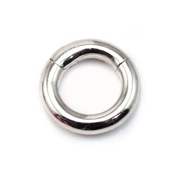 Clasp, silver 925 rhodium, 16mm x 1pc